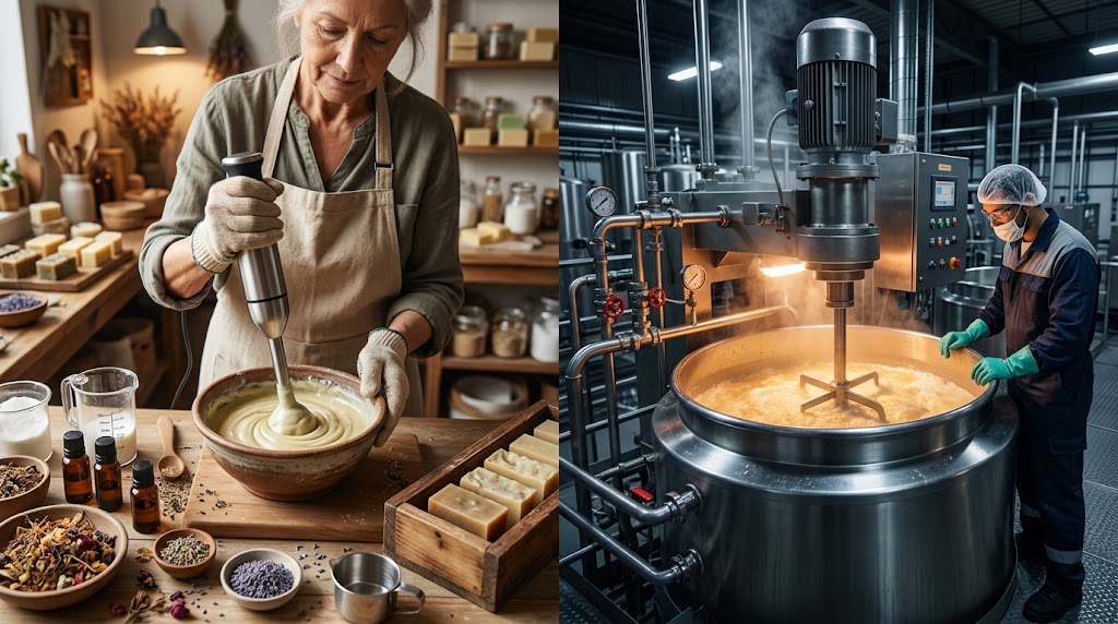 The Art of Cold Saponification vs. Industrial Heating